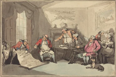 Ein Miliztreffen, wahrscheinlich 1799