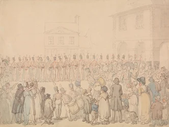 Eine Überprüfung der Northampton-Miliz in Brackley