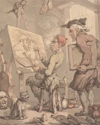 Das Atelier eines Künstlers