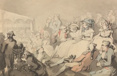 Ein Publikum, das ein Stück im Drury Lane Theatre sieht
