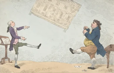 Billy Lackbeard und Charley Blackbeard spielen Fußball, 7. Februar 1784