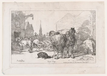Brauereiwagen, aus Ein neues Buch der Pferde und Kutschen, 1784