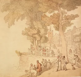 Cheyne Walk, London, spätes 18. bis frühes 19. Jahrhundert