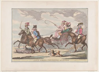 Bürger lüften sich an einem Sonntag, 1799