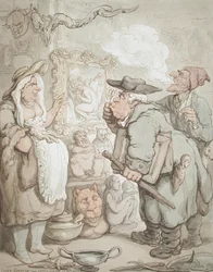 Gichtiger Gulston, der Antiquar in Antwerpen