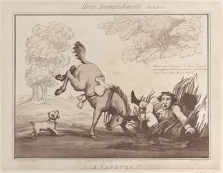 Pferdeleistungen, Skizze 12: Ein Voltigierer!!, 1. August 1799