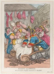 Ein Windstoß oder Barrow-Frauen, die einen Amtsdiener schlagen, 10. Februar 1814