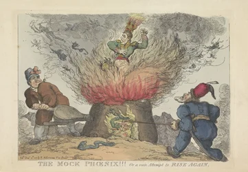 Napoleon als falscher Phönix, 1813