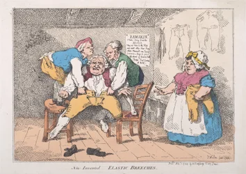 Neue erfundene elastische Hosen, 1. November 1784