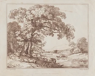 Pastorale Flusslandschaft, 1789