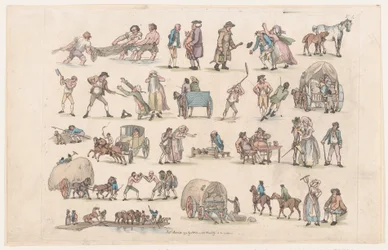 Platte 4, Umrisse von Figuren, Landschaften und Vieh... für den Gebrauch von Lernenden, 8. März 1790