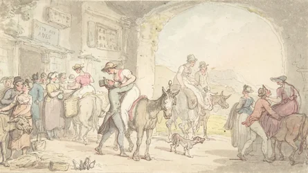 Vergnügen einer Poste aux Anes, aus Sentimental Travels (ca. 1821)
