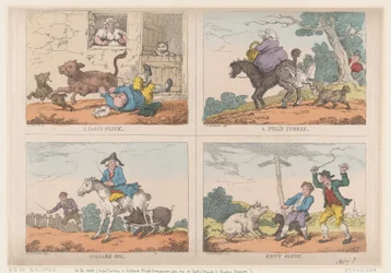 Gezupfter Truthahn, gekochtes Schwein, ein Kalbsherz und rostiger Speck, 1807