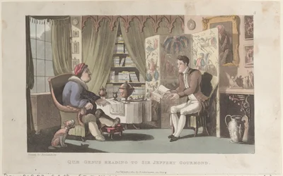 Quae Genus liest Sir Jeffery Gourmand vor, aus The History of Johnny Quae Genu