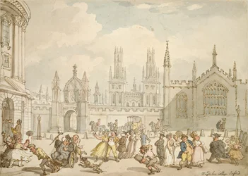 Radcliffe Square, Oxford, frühes 19. Jahrhundert