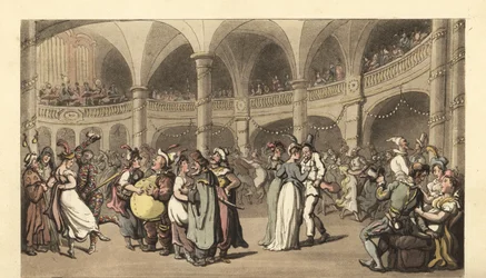 Maskenball in einem großen Theater