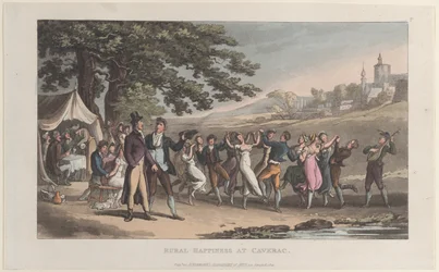 Ländliches Glück in Caverac, aus dem Journal of Sentimental Travels in the Southern Provinces..., 1821