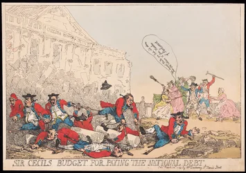 Sir Cecils Budget zur Tilgung der Staatsschulden, veröffentlicht 1784