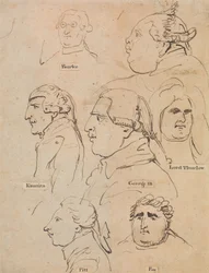 Studien von George III und Staatsmännern