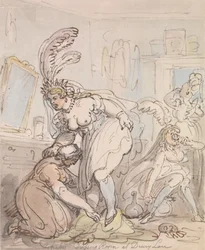 Die Umkleidekabine der Schauspielerinnen im Drury Lane