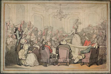 Das Konzert. Aus Matthew Brambles Reise nach Bath, ca. 1780-1820, 1923