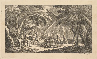 Der Tod - Fuchsjagd - Eine Landschaftsszene, 1787
