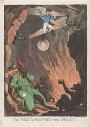 Die Flucht von Bonaparte aus Hell-Bay, 7. April 1803
