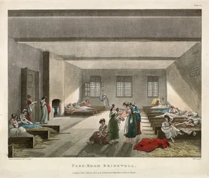 Der Pass-Raum im Bridewell-Gefängnis