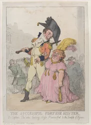 Der erfolgreiche Glücksjäger oder Captain Shelalee führt Miss Marrowfat..., [1802], neu aufgelegt 1812