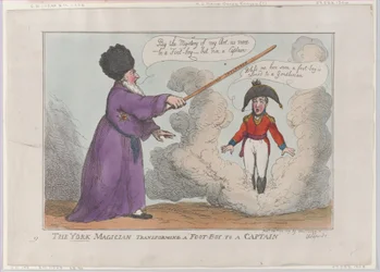 Der York-Magier verwandelt einen Fußjungen in einen Kapitän, 25. Februar 1809