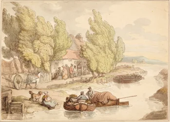Dorf am Fluss