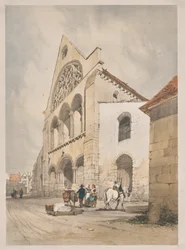 Malerische Architektur in Paris, Gent, Antwerpen, Rouen: St. Andre, Chartres, Frankreich