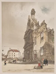 Malerische Architektur in Paris, Gent, Antwerpen, Rouen: St. Etienne du Mont, Paris