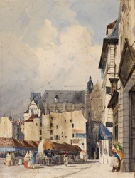 Prouvaires Straße und die Saint-Eustache Kirche