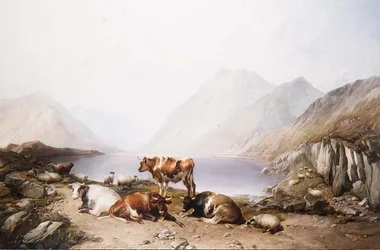 Eine Rast auf der Wanderung, Loch Etive