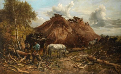 Das Holz für den Eisenweg roden
