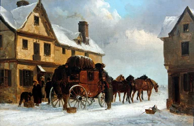 Entladen der Kutsche