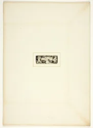 Studie für eine Platte aus Die Triumphe der Mäßigung, im Royal Engagements Pocket Book von 1796