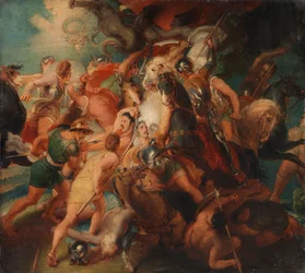 Die Schrecken des Krieges, Skizze für das Burghley House Wandgemälde