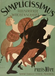 Titelblatt von "Simplicissimus Illustrierte Wochenschrift", 1896