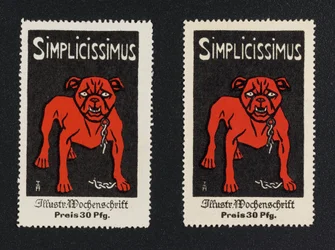 Werbemarke "Simplicissimus 30 Pfg."