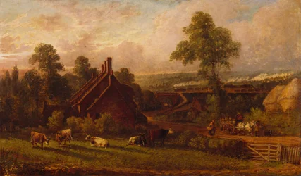 Eisenbahnlinie bei Northfield, 1871