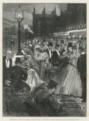 Der Empfang der Frau des Sprechers, Mrs. Gully, im House of Commons