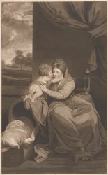 Elizabeth Lady Melbourne mit ihrem Sohn, dem Ehrenwerten Peniston Lamb