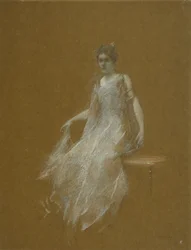 Dame in Weiß