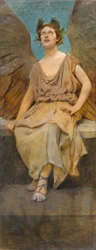 Geflügelte allegorische Figur