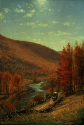 Eine Straße durch Belvedere, Vermont