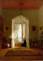 Ein Fenster, Haus am Fluss