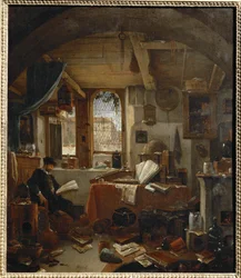 Der Alchemist in seinem Labor
