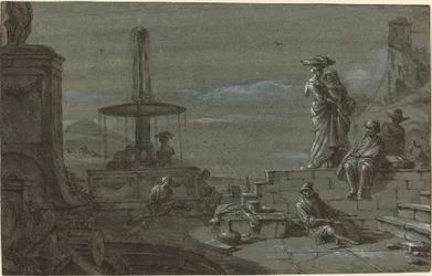 Piazza im Mondlicht